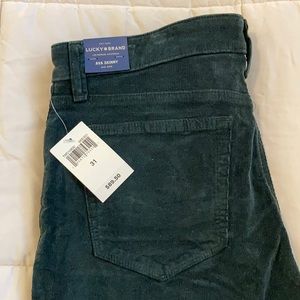 Lucky Brand Green corduroy jeans